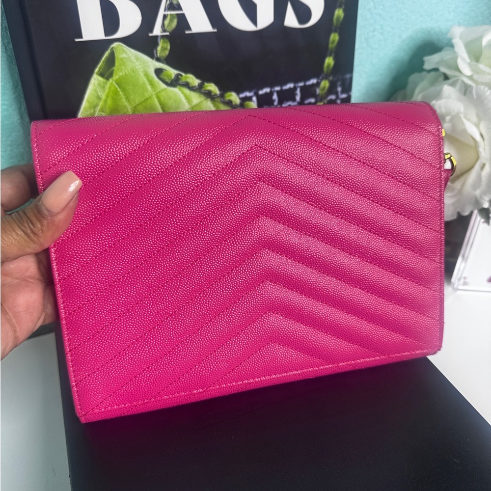 YSL Pink Clutch Bag - Picture 8 of 9